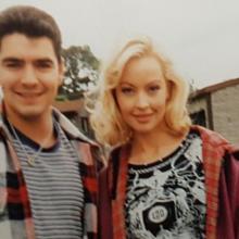 Lancashire Magician Darren Brand & Annalise (Kimberley Davies) from Neighbours TV Soap